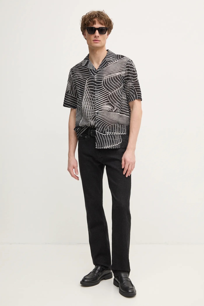 Džíny Calvin Klein Jeans J30J326546 černá SS25