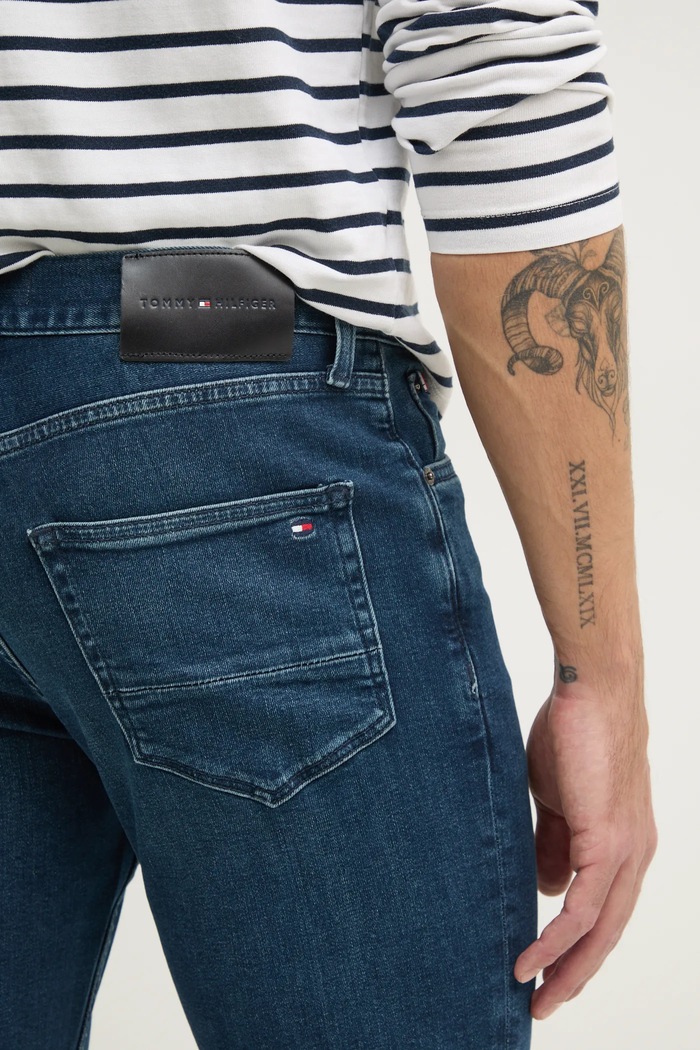 Τζιν παντελόνι Tommy Hilfiger σκούρο μπλε MW0MW39035