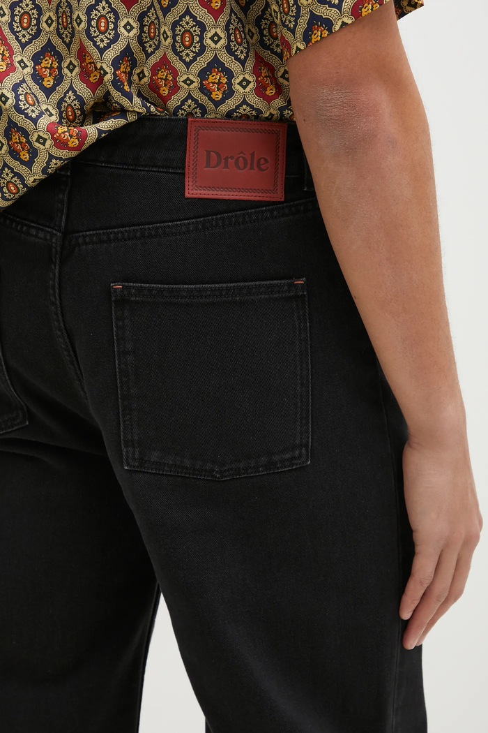 Джинси Drôle de Monsieur Le Jean Noir чорний F.BP164.CO187.BL