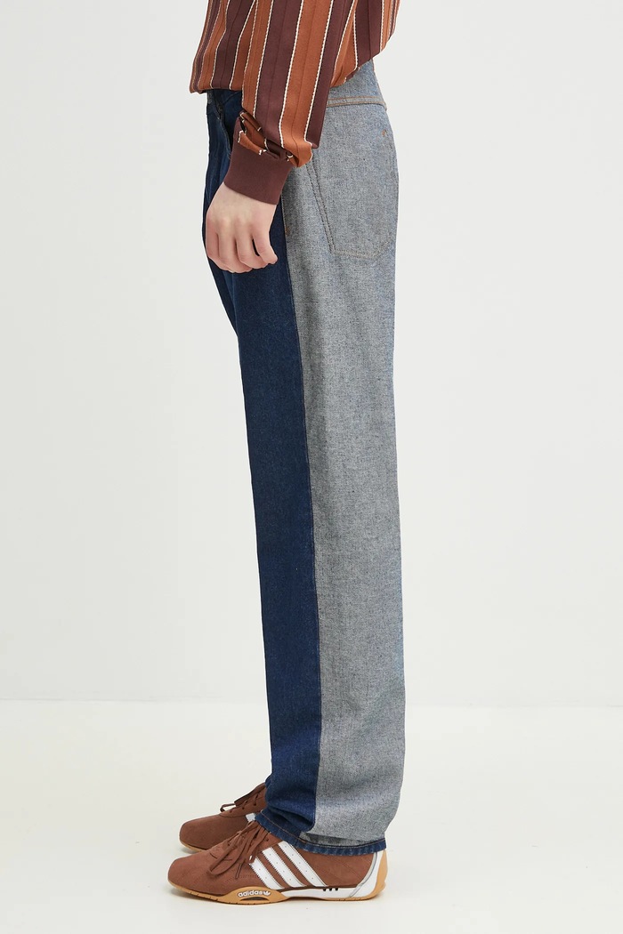 Τζιν παντελόνι MM6 Maison Margiela SH0LA0016 σκούρο μπλε SS25