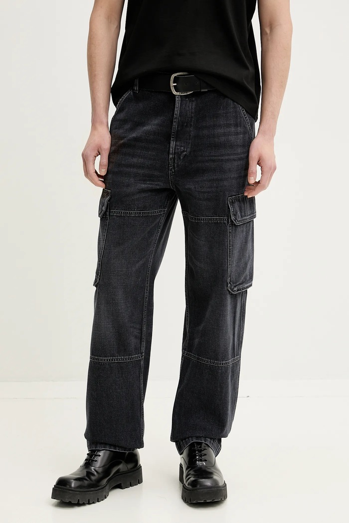 Rifle Diesel D-UTY-CARGO L.32 TROUSERS čierna A16290.007Z9