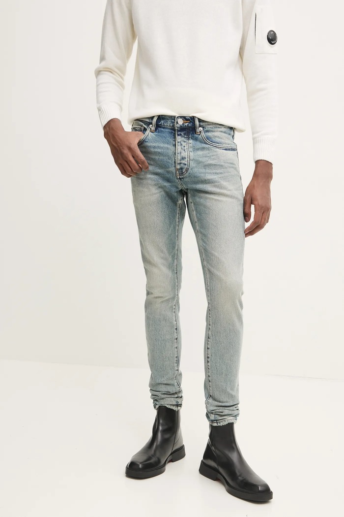 PURPLE BRAND jeans SKINNY ELECTRIC TINT blu P001.SELT424