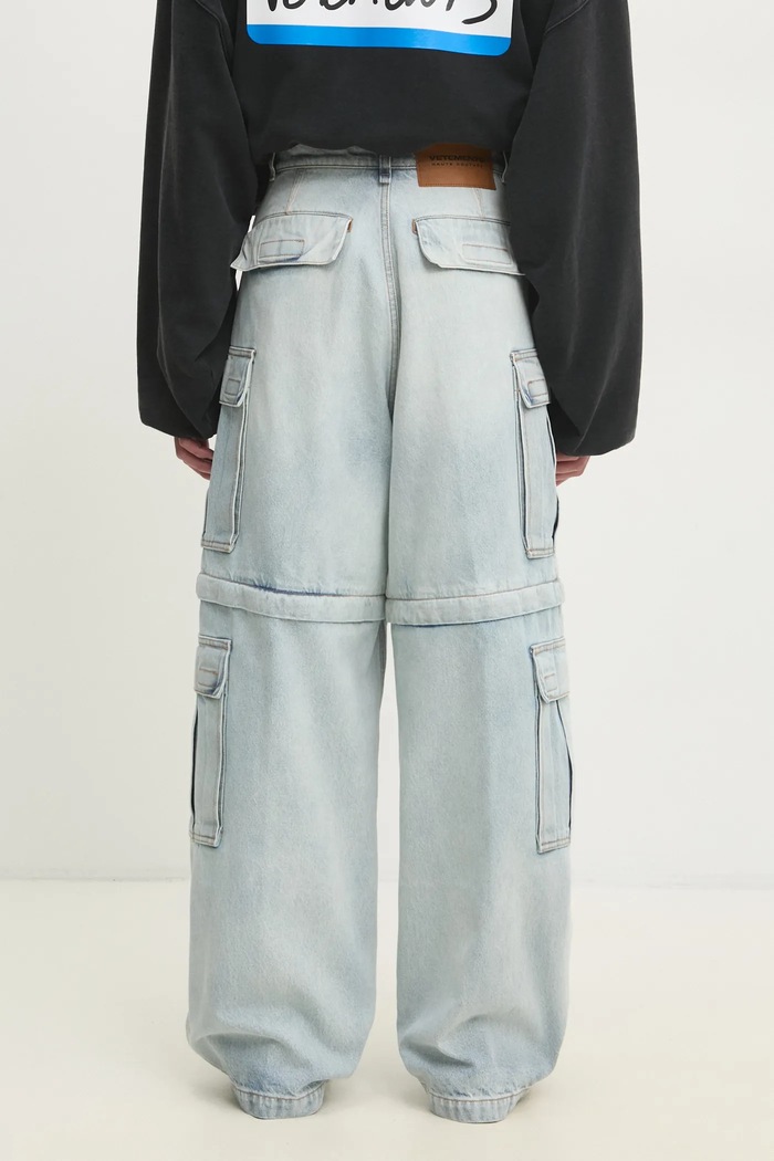 Abbigliamento VETEMENTS jeans Cargo UA66PA520L blu