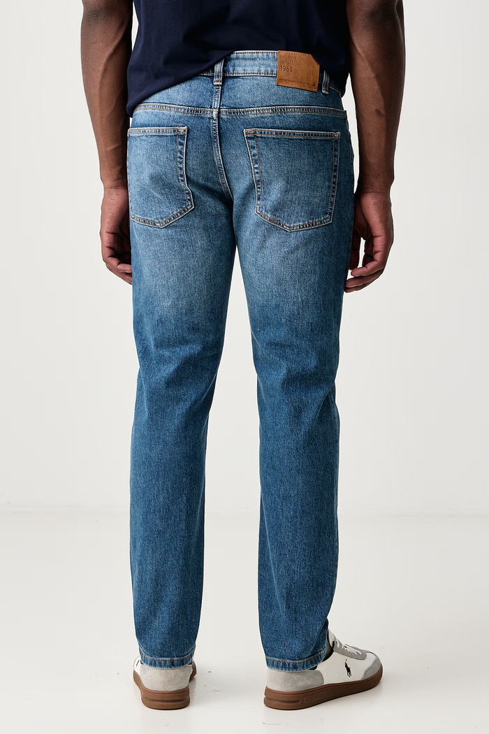 Odzież United Colors of Benetton Jeansy slim fit męskie 4MCP57BC8 niebieski