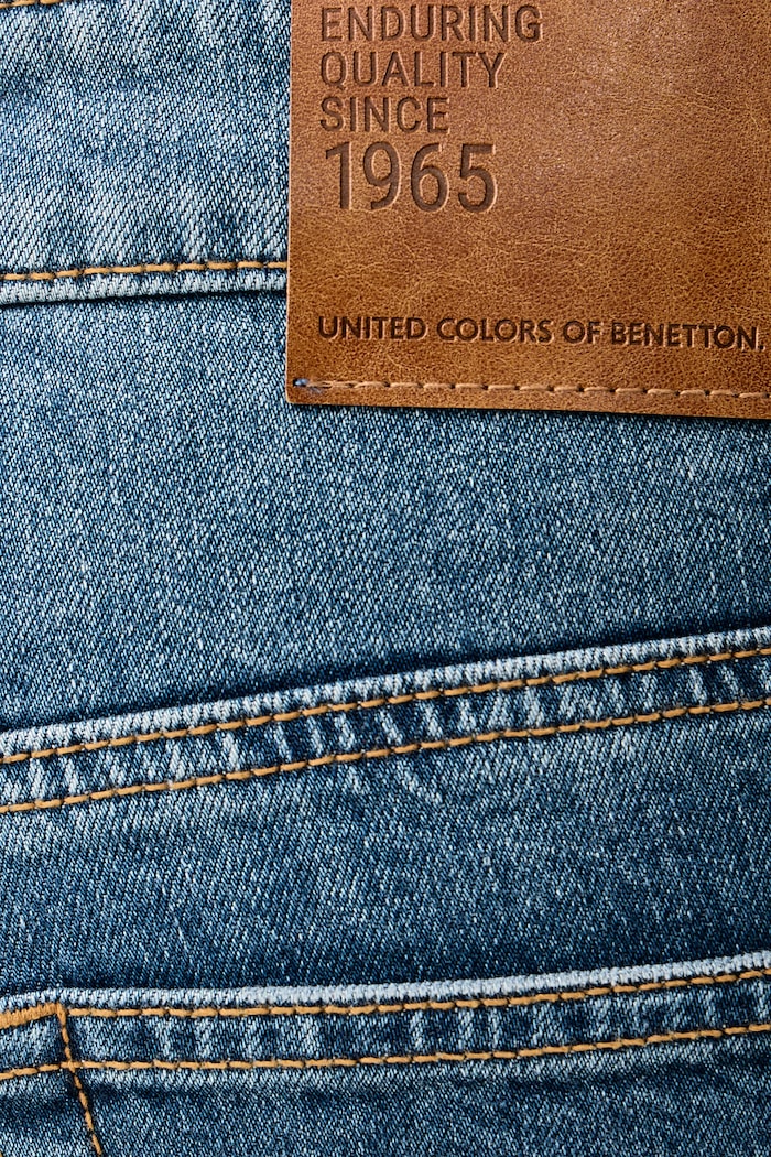 Τζιν slim fit Ανδρικά United Colors of Benetton 4MCP57BC8 μπλε
