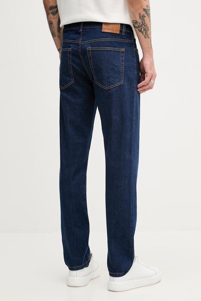 Oblačila United Colors of Benetton kavbojke slim fit kroja moške 4MCP57BC8 mornarsko modra
