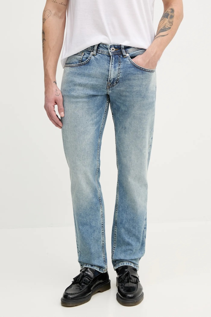 Rifle Pepe Jeans STRAIGHT JEANS CASH modrá PM207393NC5