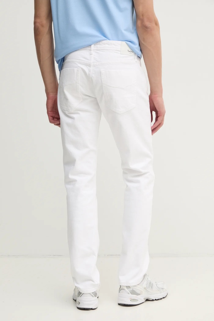 Odjeća Traperice Pepe Jeans STRAIGHT JEANS CASH PM207393TC5 bijela