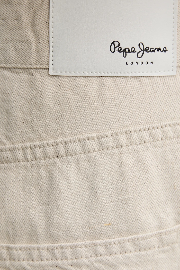 Traperice s dodatkom lana Pepe Jeans LOOSE JEANS NILS bež PM208027TC9