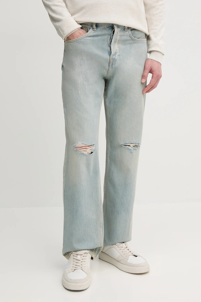 Rifle Pepe Jeans STRAIGHT JEANS '73 TINT modrá PM208200