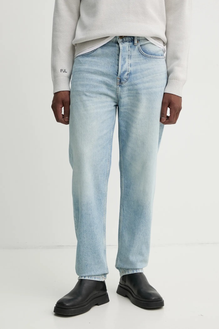 Pepe Jeans jeansi LOOSE JEANS FADEOUT albastru PM208209