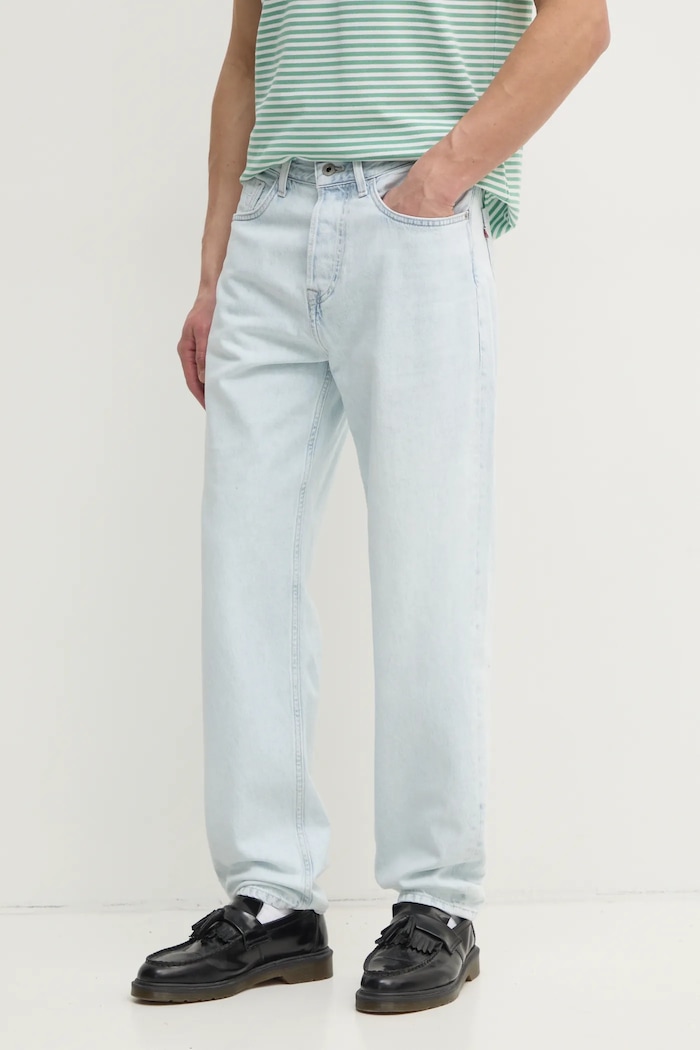 Traperice Pepe Jeans LOOSE JEANS INFUSED WHITE plava PM208211