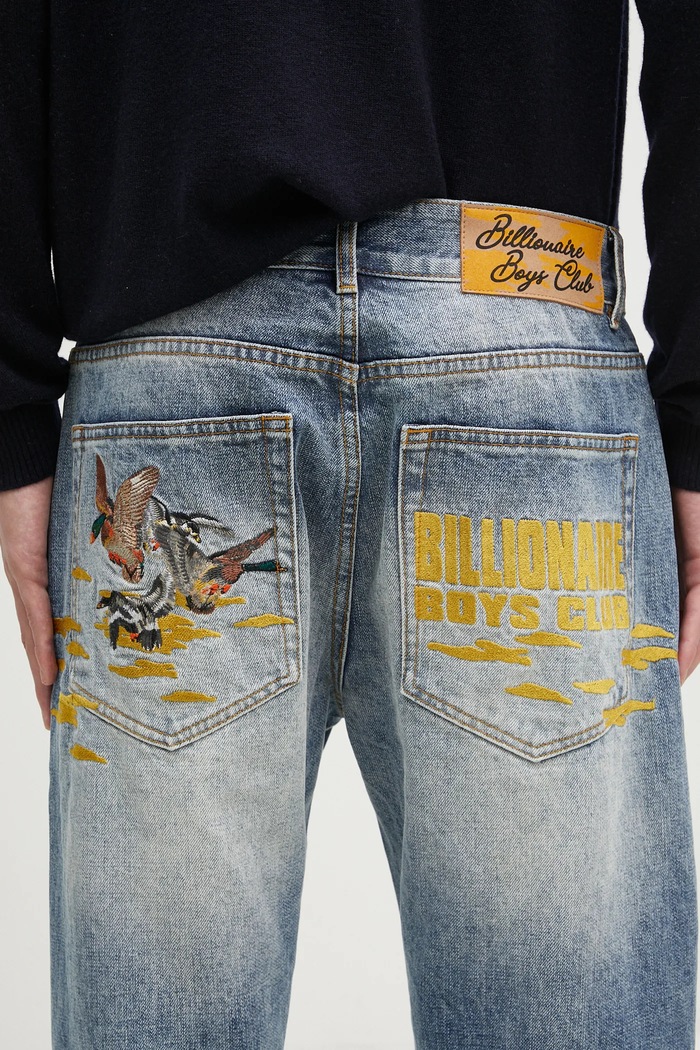 Billionaire Boys Club jeans Duck Embroidered Denim Pant blue B24426