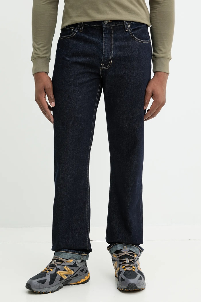 Bavlněné kalhoty Guess Jeans chinos námořnická modř M4BA80.D5HS1