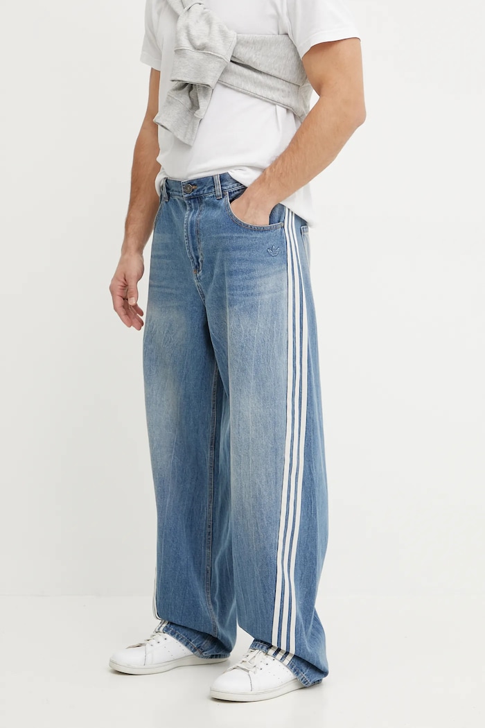 Džíny adidas Originals DENIM JEANS modrá JX1606