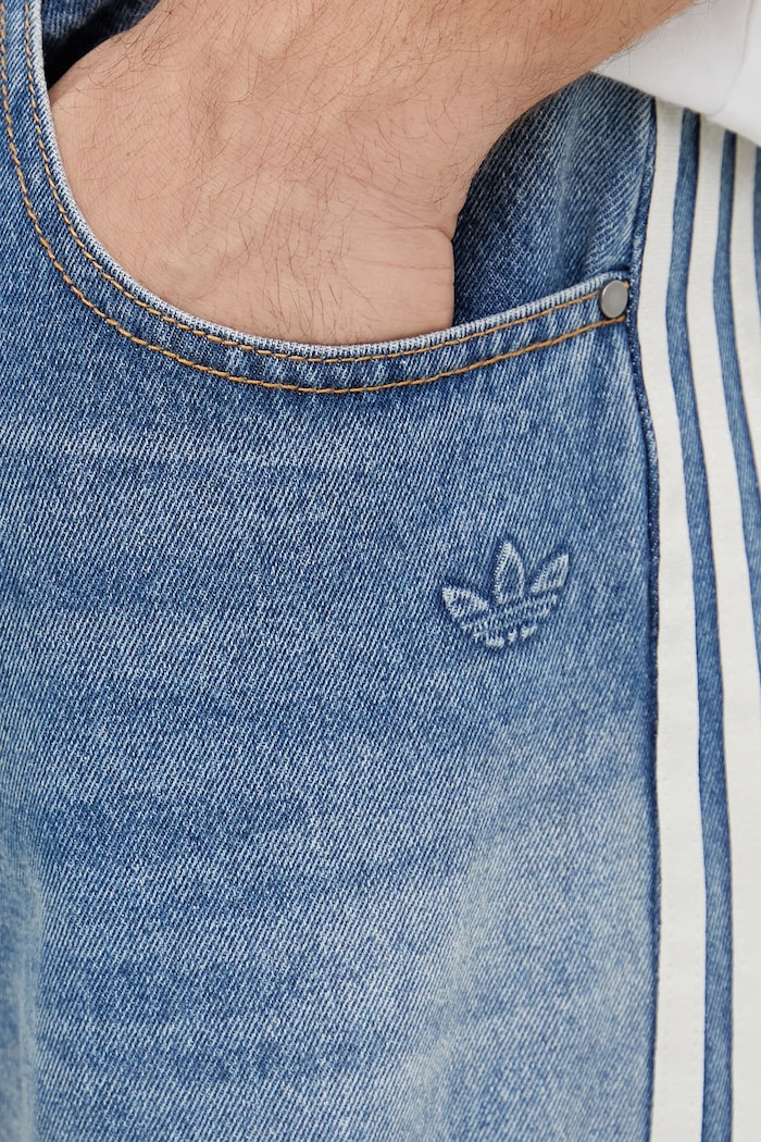 Džíny adidas Originals DENIM JEANS JX1606 modrá