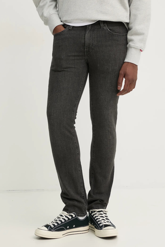 Τζιν με μείγμα από λινό Levi's 511 SLIM γκρί 04511.