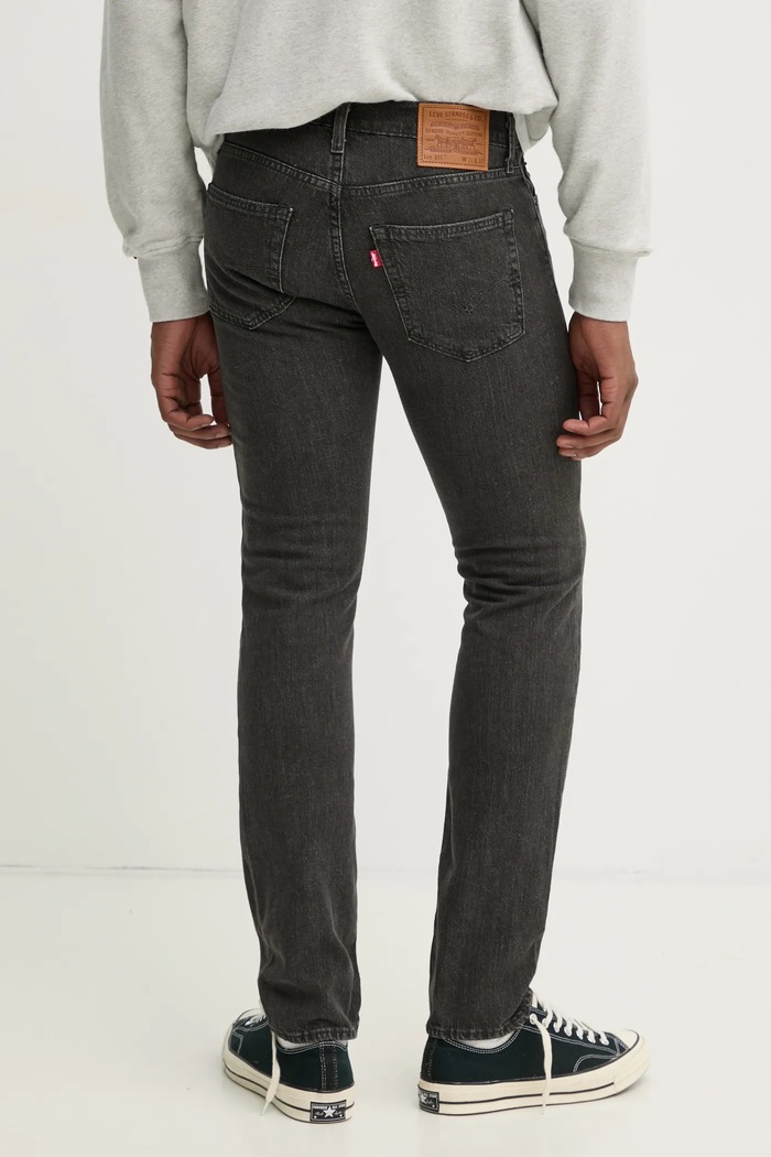 Ρούχα Τζιν με μείγμα από λινό Levi's 511 SLIM 04511. γκρί