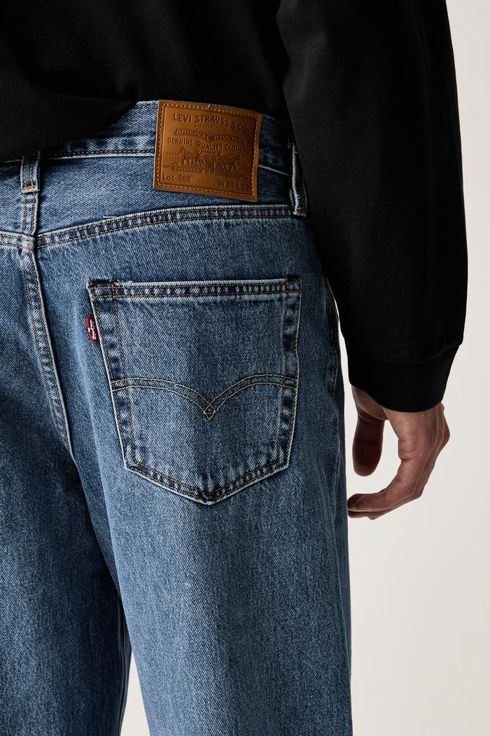 Levi's jeansy straight męskie 568™ LOOSE STRAIGHT niebieski 29037.