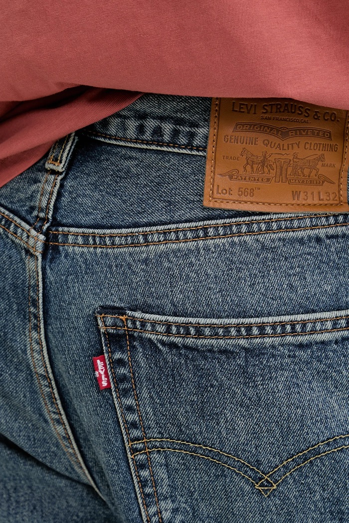 Levi's jeansy straight męskie 568™ LOOSE STRAIGHT niebieski 29037.