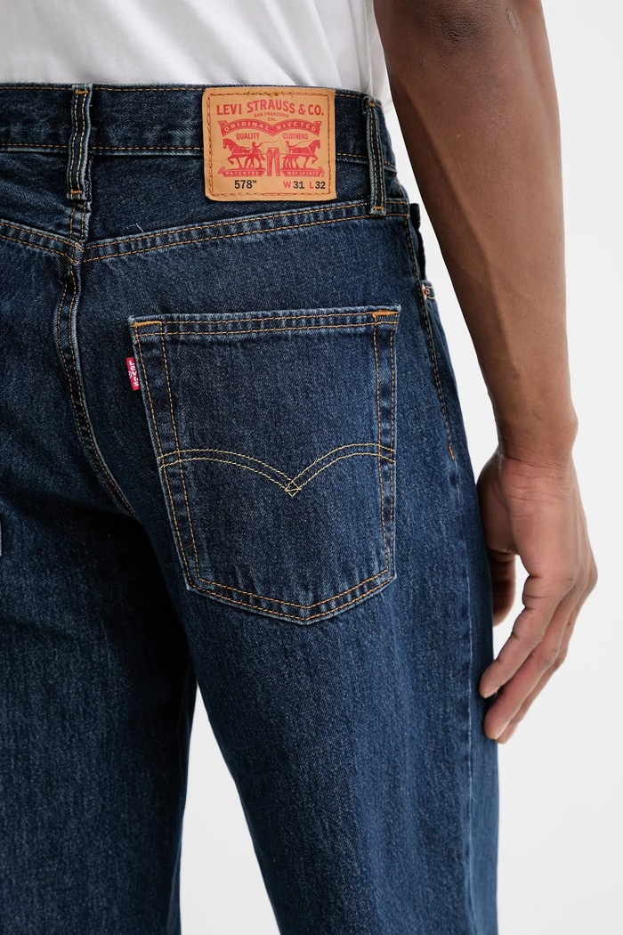 Rifle Levi's 578 BAGGY tmavomodrá A4750
