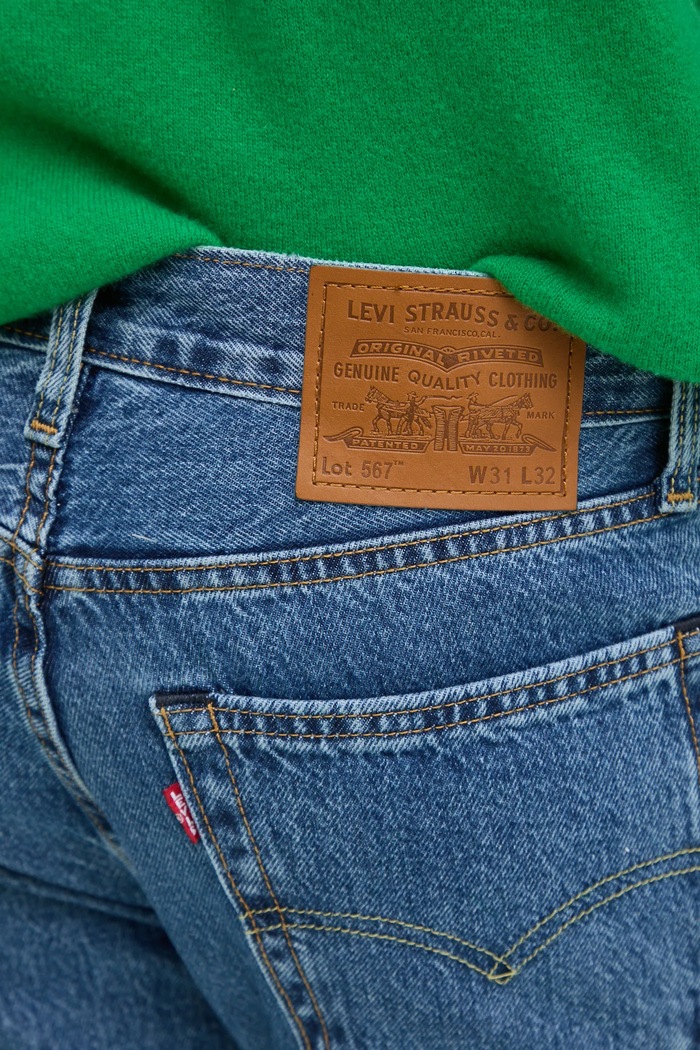 Blugi flared pentru bărbați 567 RELAXED FLARE Levi's A8630 albastru