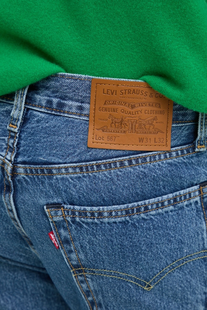 Blugi flared pentru bărbați 567 RELAXED FLARE Levi's A8630 albastru