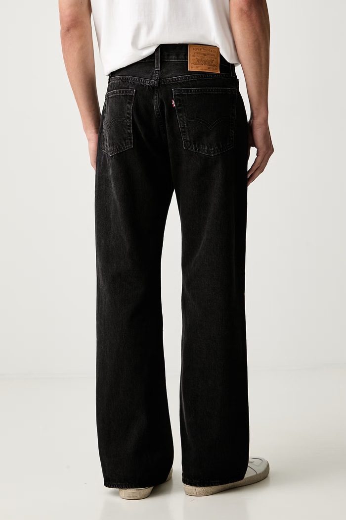 Oblačila Levi's flare kavbojke moške 567 RELAXED FLARE A8630 črna