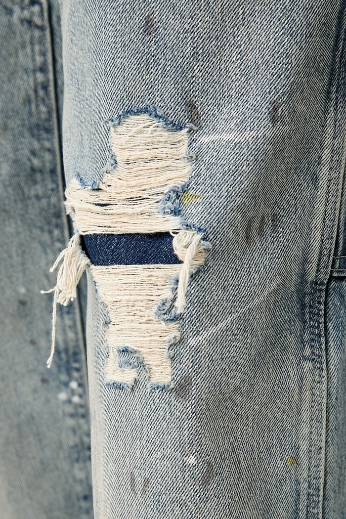 Levi's loose kavbojke moške 568 LOOSE STRT DBL KNEE modra A7367