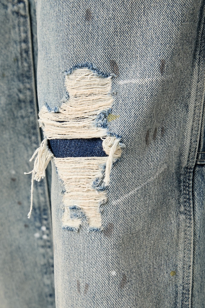 Levi's loose kavbojke moške 568 LOOSE STRT DBL KNEE modra A7367