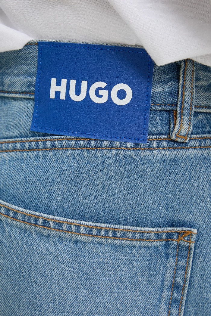 Hugo Blue jeansy bawełniane niebieski 50534535