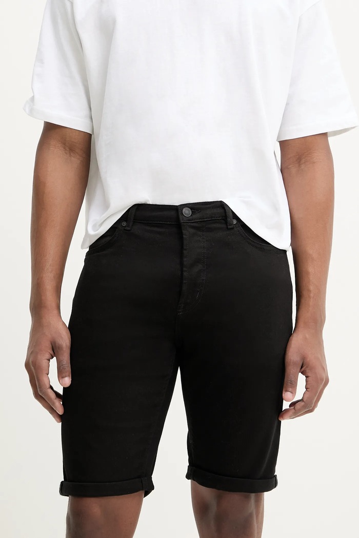 HUGO pantaloni scurti cu elastan negru 50537718