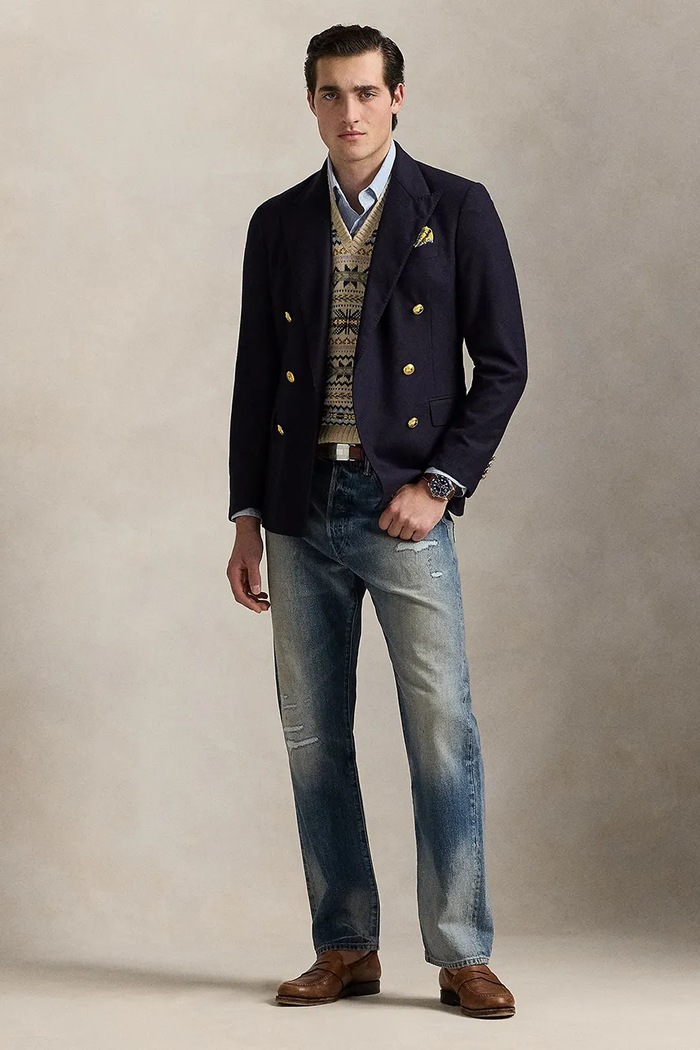 Polo Ralph Lauren jeansy bawełniane niebieski 710963171