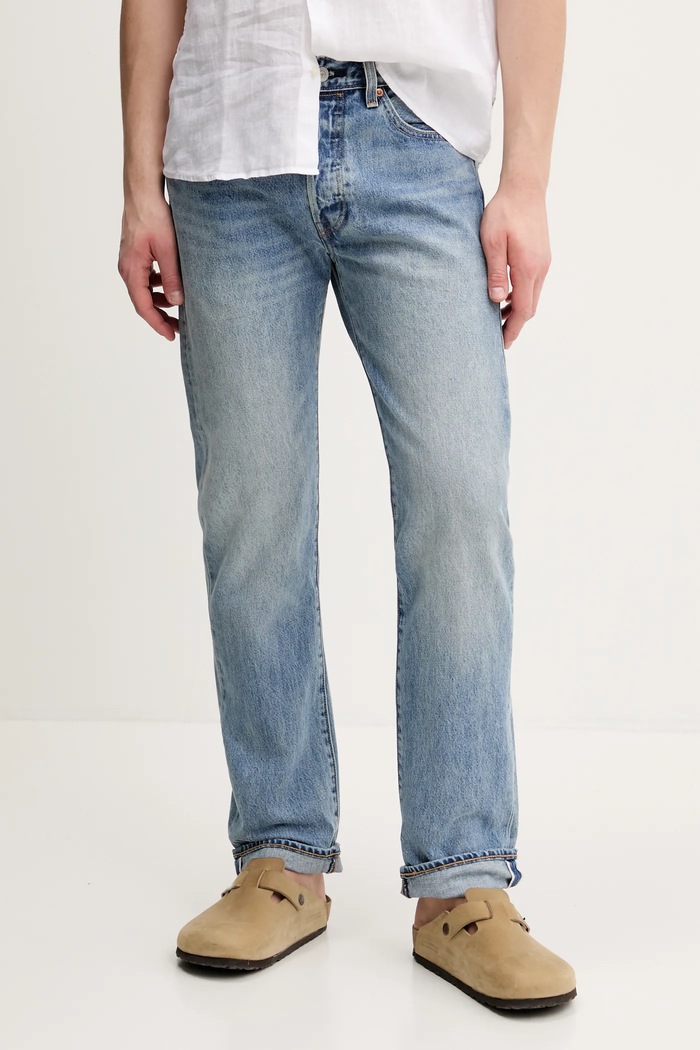 Levi's jeansi 501 LevisORIGINAL albastru 00501.3662