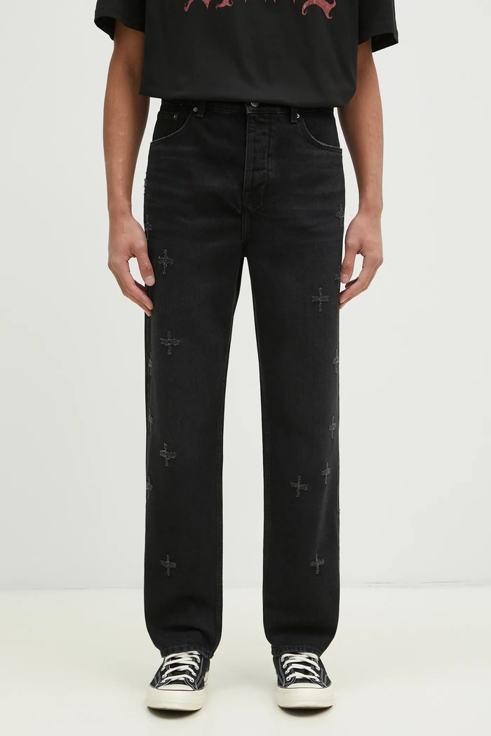 KSUBI jeans Anti K Nirvana Plus Trashed negru MPS25DJ044