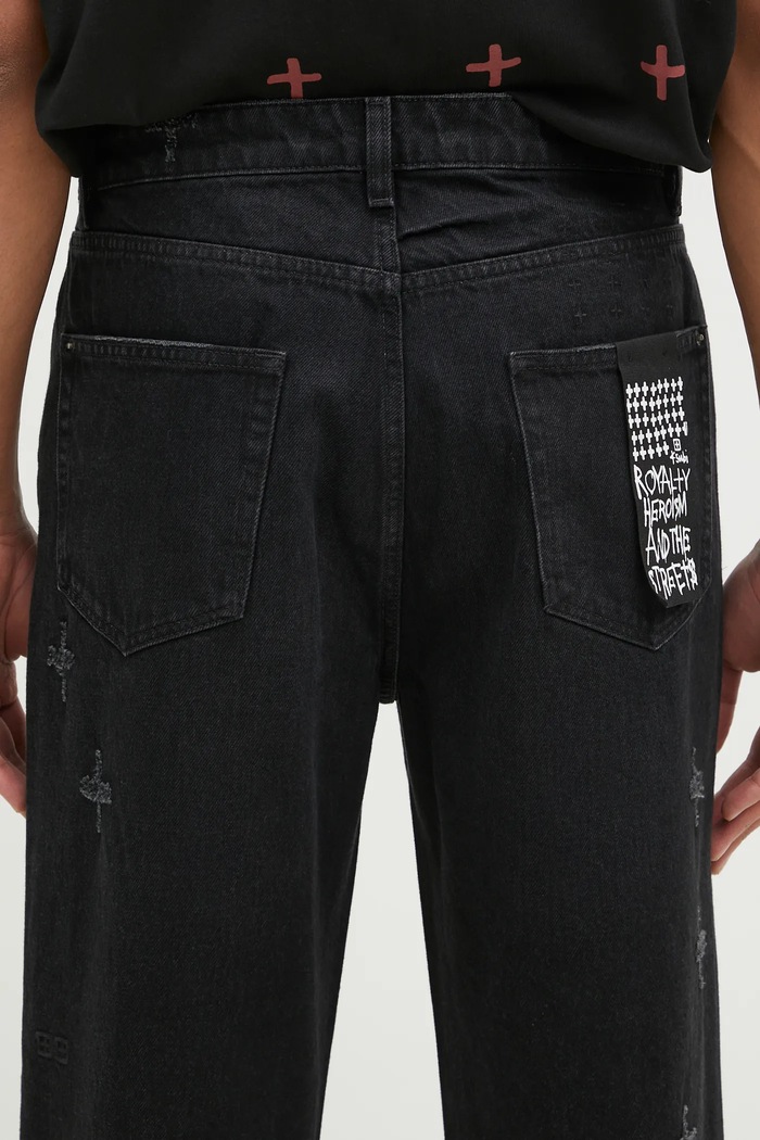 KSUBI jeans Anti K Nirvana Plus Trashed MPS25DJ044 negru