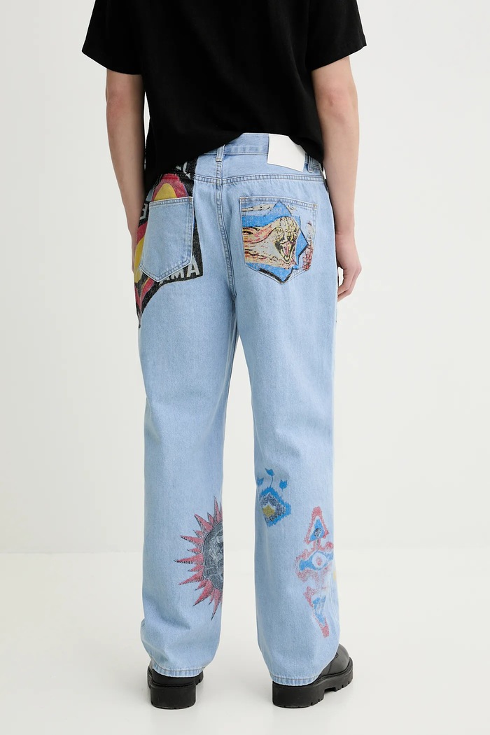 Oblečenie Rifle Desigual KING 25SMDD05 modrá