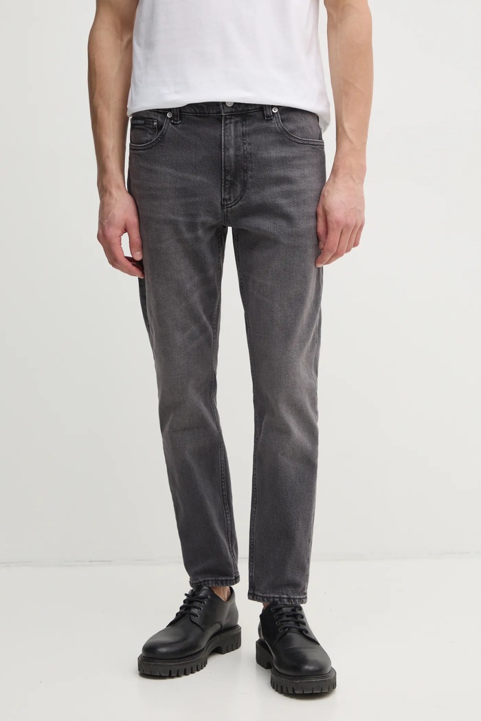 Džíny Calvin Klein Jeans šedá J30J327176