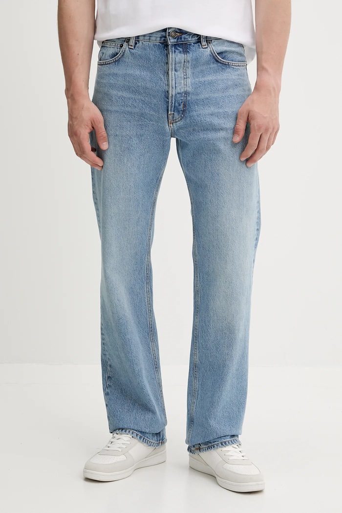 Rifle Fiorucci Light Blue Straight Fit Jeans modrá M02SMDJE075DN01DN01