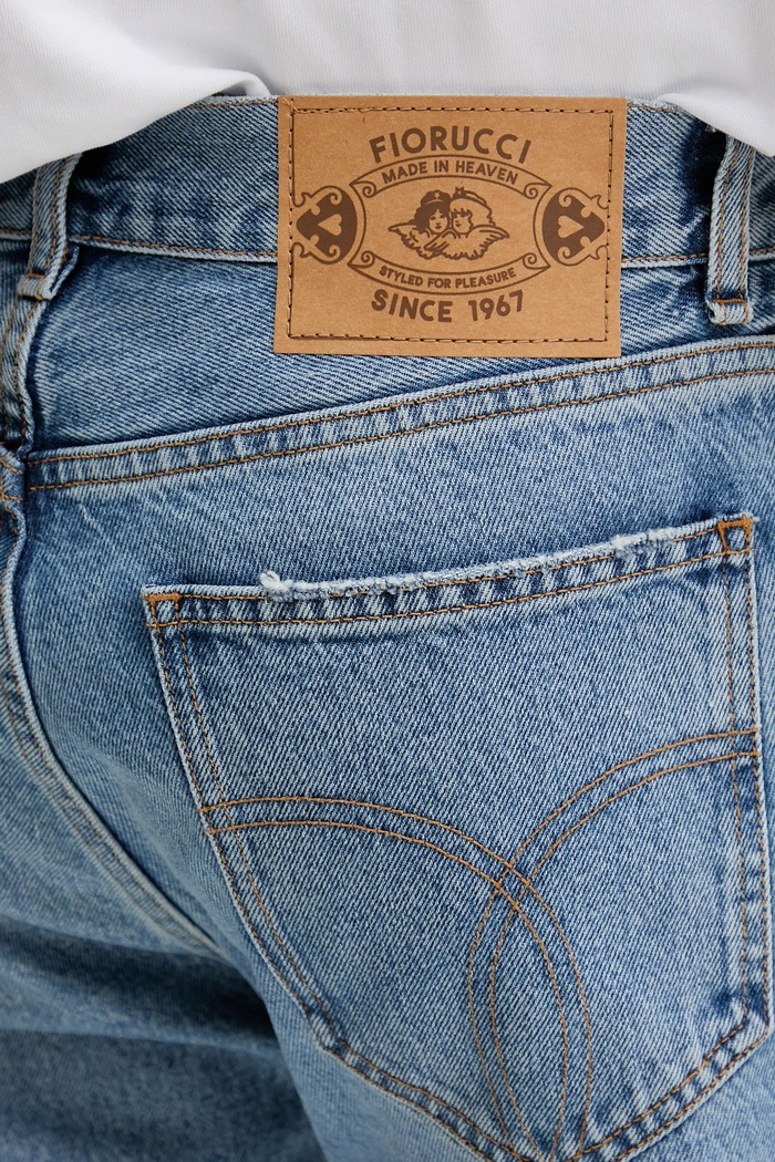 Rifle Fiorucci Light Blue Straight Fit Jeans modrá M02SMDJE075DN01DN01
