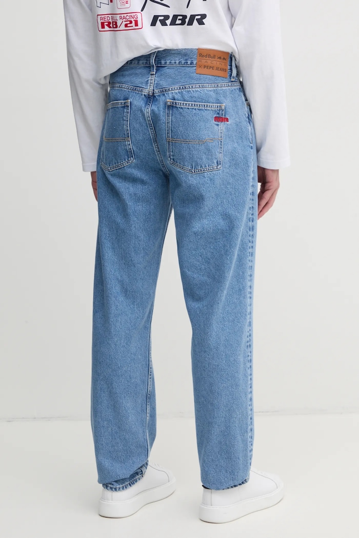 Odzież Red Bull Racing x Pepe Jeans jeansy LOOSE FIT JEANS RM200009R17 niebieski