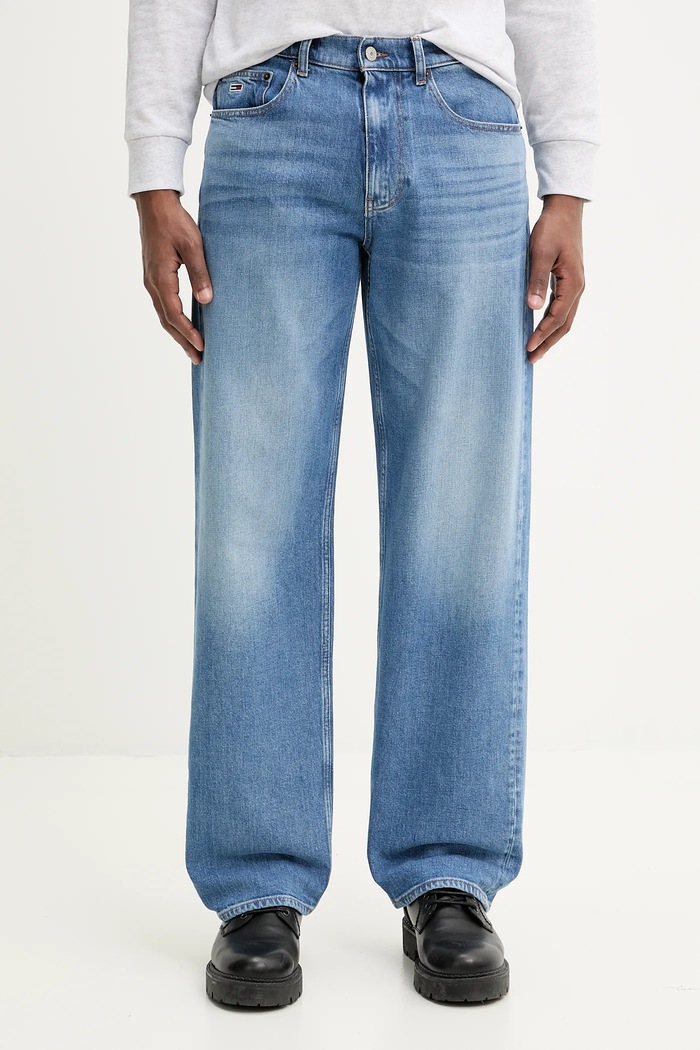 Rifle Tommy Jeans modrá DM0DM21015