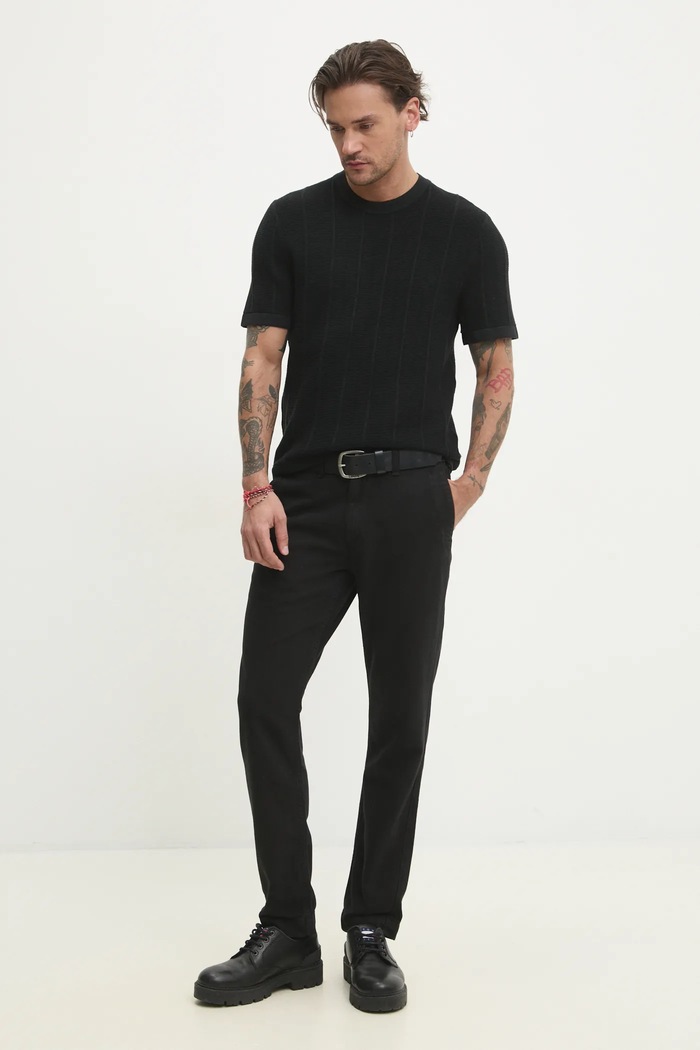 Kavbojke Abercrombie & Fitch KI131.5097.900 črna SS25