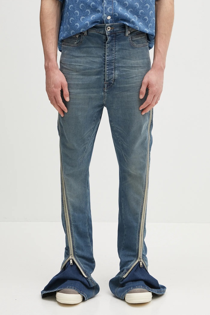 Rick Owens DRKSHDW jeans Bolan Banana navy DU01E3363.SDWB