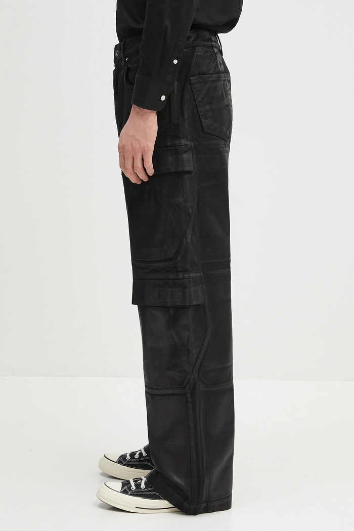 Джинси Rick Owens DRKSHDW Double Cargo DU01E3361.DCF чорний SS25