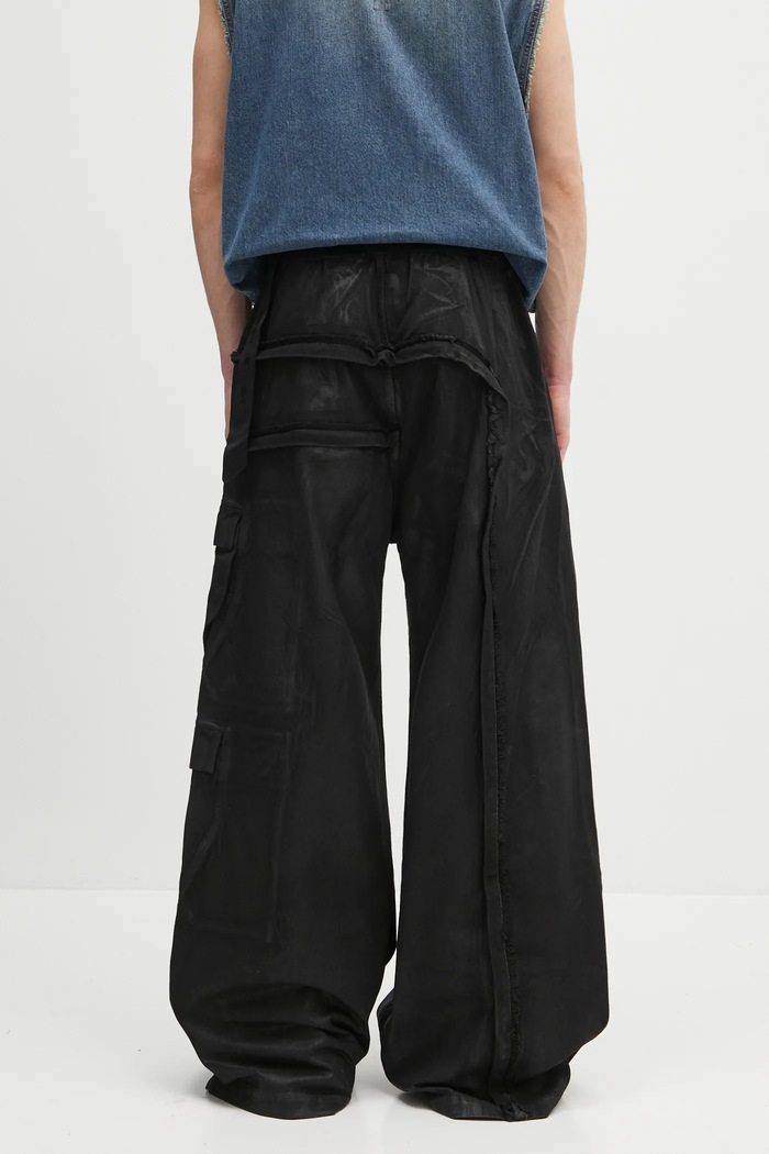 Clothing Rick Owens DRKSHDW jeans Imbalanced Double Cargo Jumbo Belas DU01E3375.DCF black