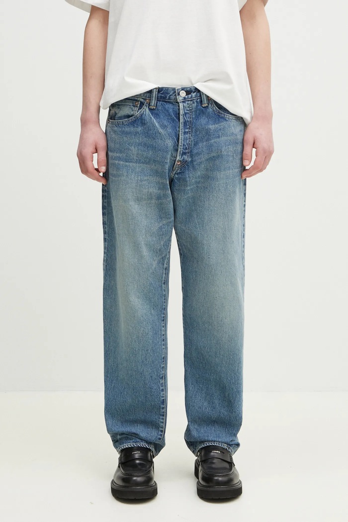 Human Made jeans Straight Denim Pants Future blue HM29PT003
