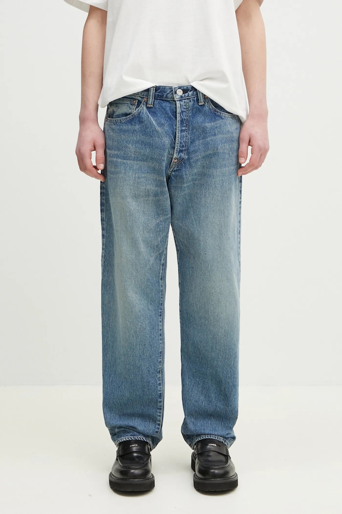 Human Made jeans Straight Denim Pants Future blue HM29PT003