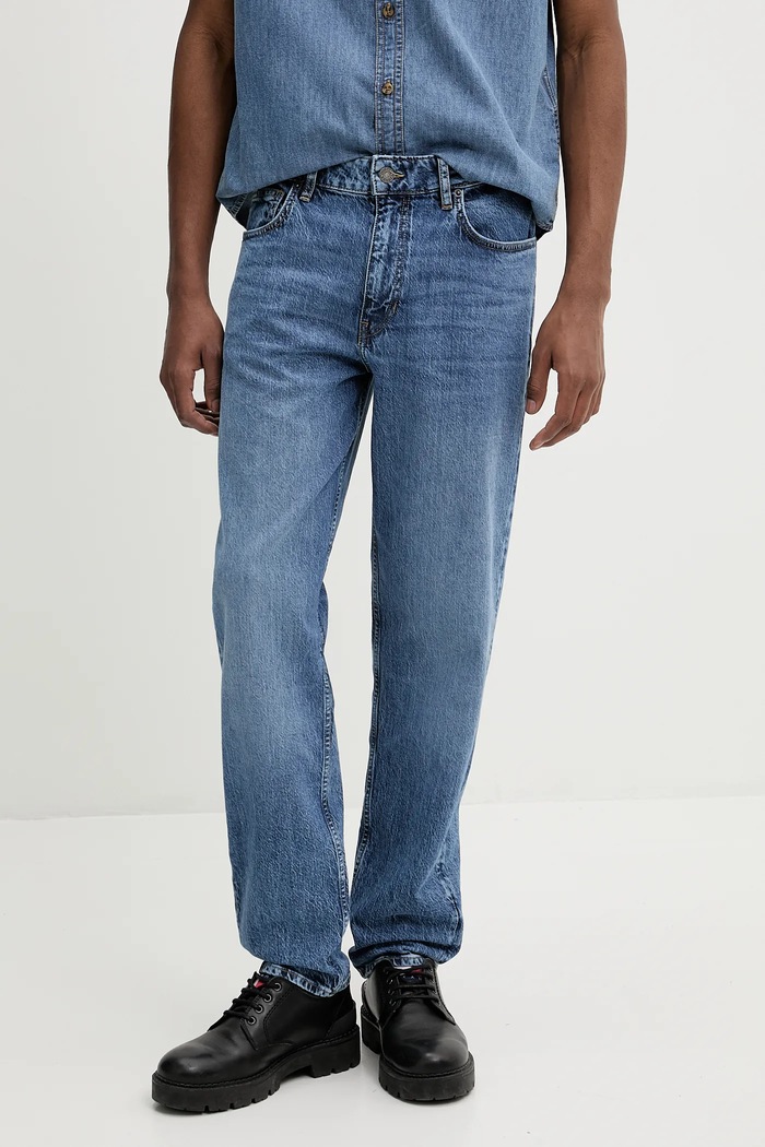 Τζιν παντελόνι Guess Jeans μωβ M5GA90.D5M53