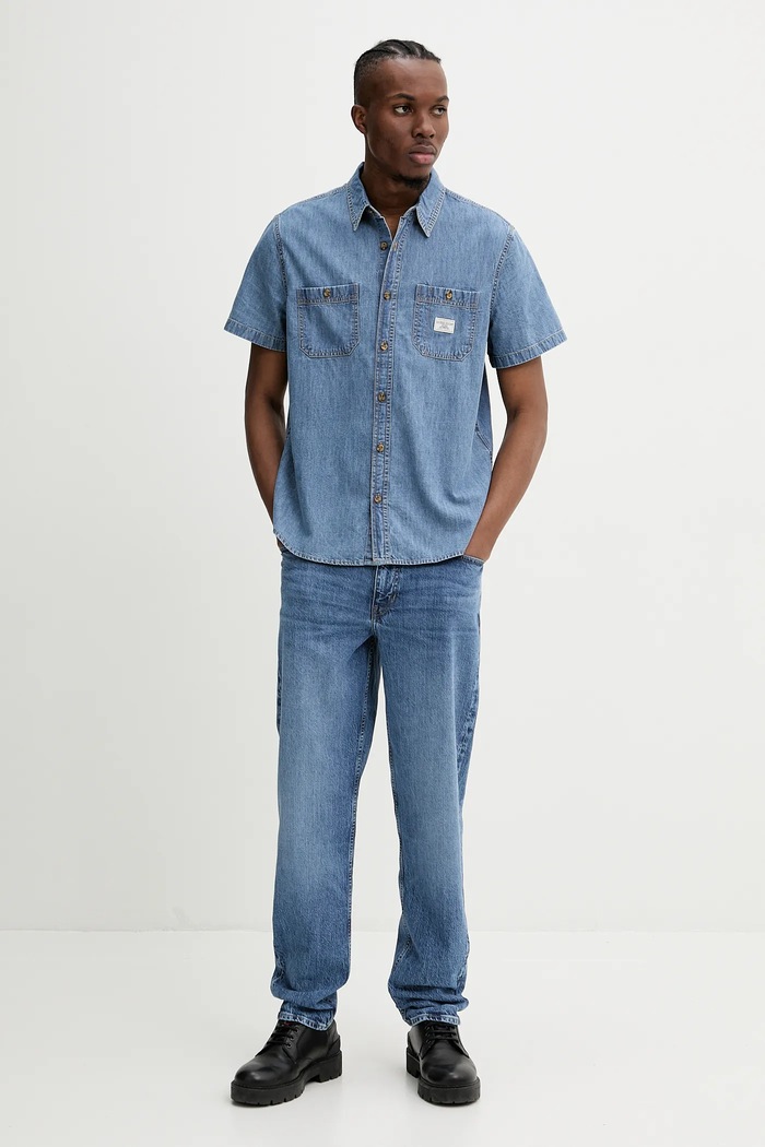 Τζιν παντελόνι Guess Jeans M5GA90.D5M53 μωβ AW25